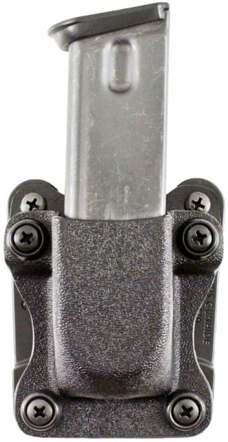 DeSantis Quantico Single Mag Pouch Belt Holster Most Double Stack 9mm/.40 Cal. Ambidextrous Kydex Black - Desantis
