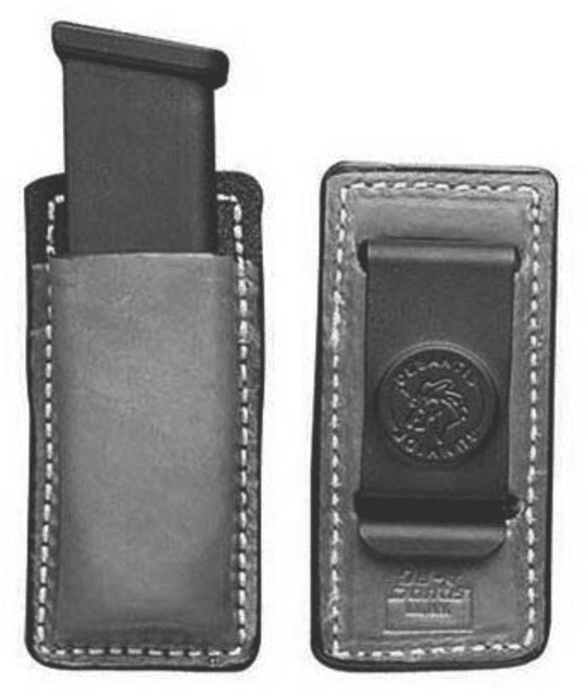 DeSantis Secure Magazine Pouch Long and Short Double Stack 9mm/40cal Ambidextrous Plain Black - Desantis