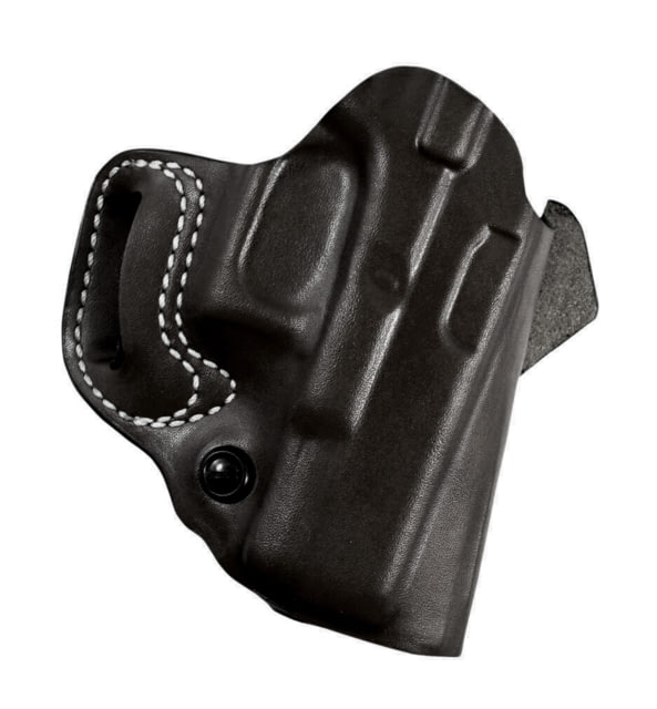 DeSantis Sidestep Belt Leather Holsters Glock 19 19 Gen 5 19X 45 23 32w/ or w/o Reflex Sight Left Hand Plain Black - Desantis