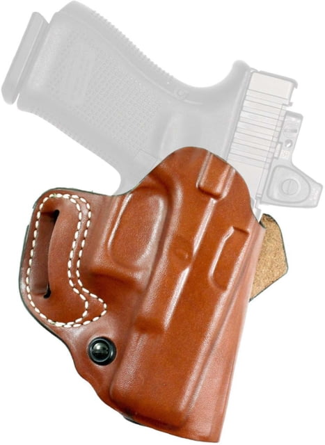 DeSantis Sidestep Belt Leather Holsters Fits Standard 1911 Models 5in From Colt S&W SIG Sauer Ruger Kimber Springfield and OTHERS Left Hand Plain Tan - Desantis