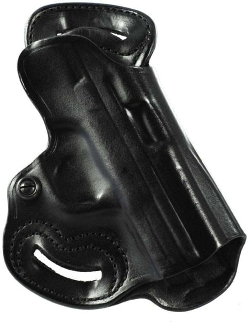 DeSantis Small of Back Leather Belt Holster Glock 26 27 33 Taurus PT111 PT140 Left Hand Plain Black - Desantis