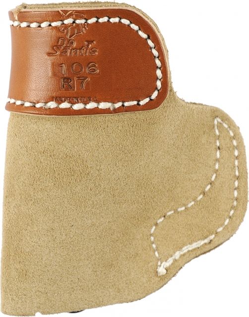 DeSantis Sof-Tuck Suede IWB Holster Keltec P32/P3AT RGR LCP/LCP II Taurus 738TCP S/A 911 SIG P238 Kimber Micro Carry 380 Right Natural
