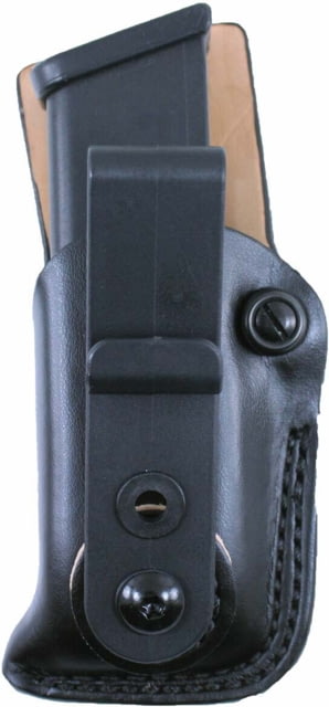DeSantis The Fly High Magazine Pouch Glock 17 19 22 23 31 32 34 35 36 37 38 M&P Shield 9/40/45 H&K USP 9/40 USP CPT 9/40 Para P14 Left Hand Plain - Desantis