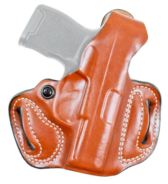 DeSantis Thumb Break Mini Slide Leather Belt Holster Ruger Security-9 Compact Right Hand Plain Tan - Desantis