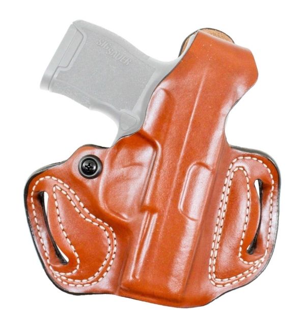 DeSantis Thumb Break Mini Slide Leather Belt Holsters Colt Cobra 2-3in Right Hand Plain Tan - Desantis