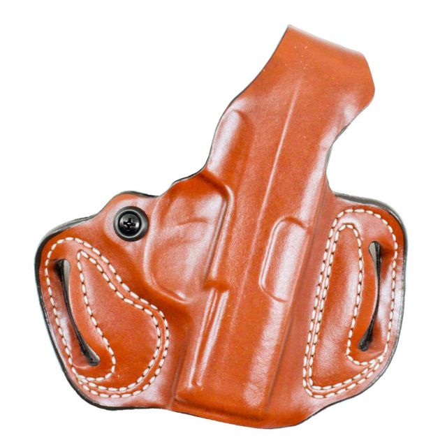 DeSantis Thumb Break Mini Slide Leather Belt Holster Ruger-57 Left Hand Plain Tan - Desantis