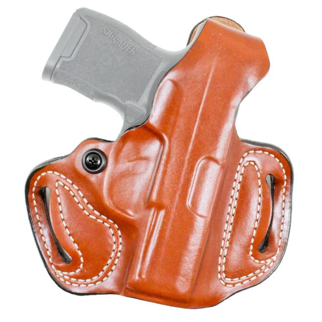 DeSantis Thumb Break Mini Slide Leather Belt Holsters Glock 17 19 22 23 26 27 31 32 33 19X 45 Left Hand Plain Tan - Desantis