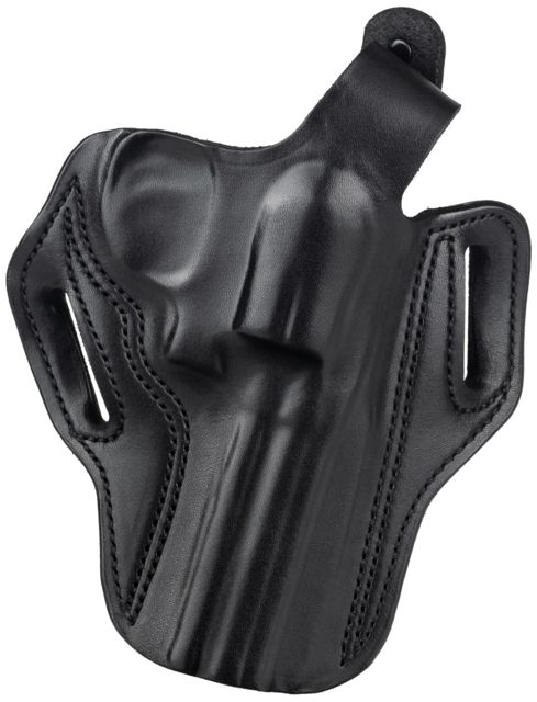 DeSantis Thumb Break Scabbard Belt Holster Colt Python 4in/Ruger GP100 Revolver 4in/Smith & Wesson L-Frame Revolver 4in Right Hand Plain Black