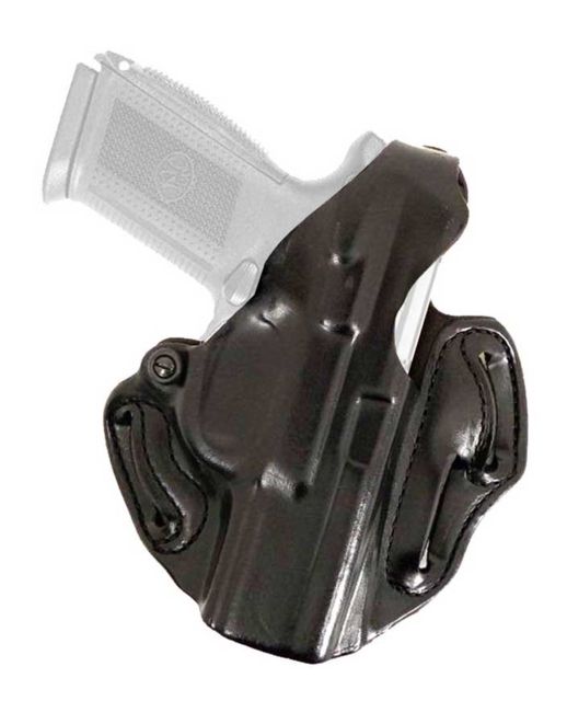 DeSantis Thumb Break Scabbard Belt Holster Glock 26/Glock 27/Glock 33 Left Hand Plain Black - Desantis