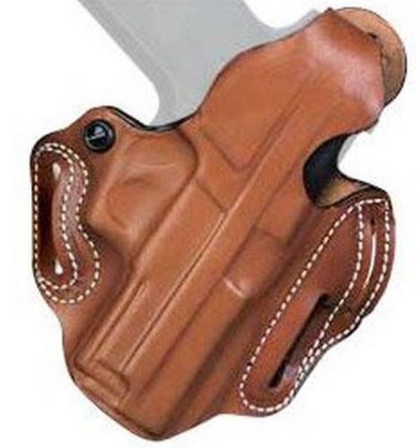 DeSantis Thumb Break Scabbard Belt Holsters Springfield TRP Operator 45cal Kimber Custom TLE RL II GOLD Combat RL II Left Hand Plain Tan - Desantis