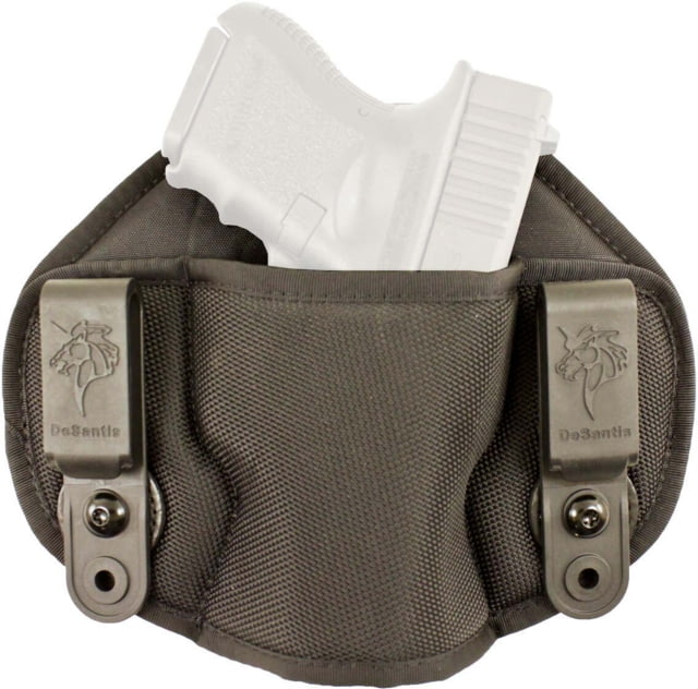 DeSantis Vanquisher IWB Nylon Holster Fits Most Medium to Large Autos and Small Revolvers Ambidextrous Nylon Black