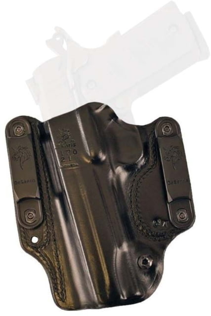 DeSantis Variable 13 OWB Leather Holster SIG Sauer P320C P250C P320 XCompact Ambidextrous Plain Black - Desantis