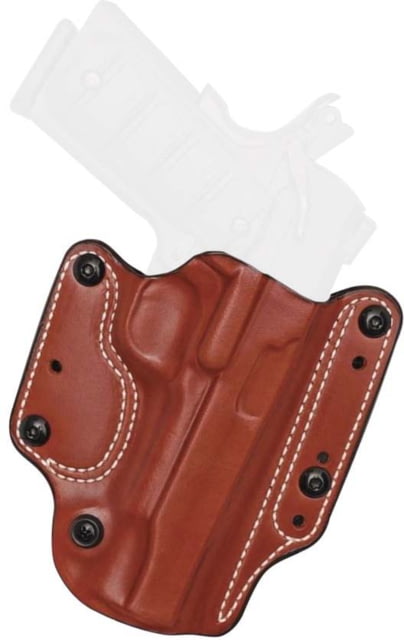 DeSantis Variable 13 OWB Leather Holster SIG Sauer P320C P250C P320 XCompact Ambidextrous Plain Tan - Desantis