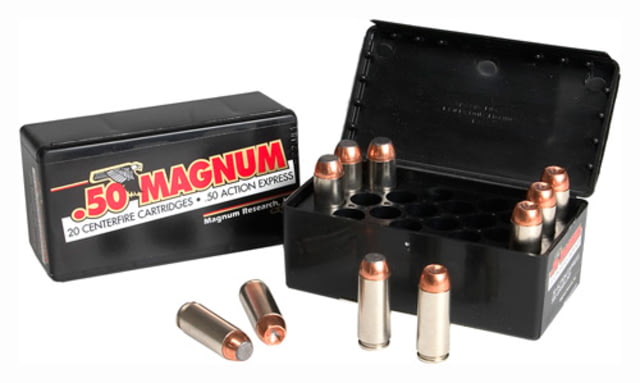 ert Eagle .50 Action Express 300 Grain Jacketed Hollow Point Nickel Plated Centerfire Pistol 20 Rounds Ammo