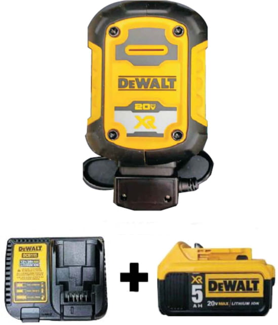 DeWALT 1 Amp Professional Battery Maintainer Kit With 20V Lithium Battery Pack Plus Charger Yellow/Black - Dewalt