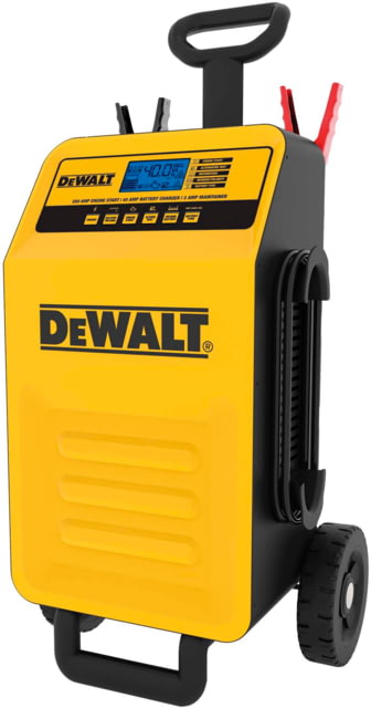 DeWALT 40 Amp Professional Rolling Battery Charger 3 Amp Maintainer With 200 Amp Engine Start Yellow/Black - Dewalt