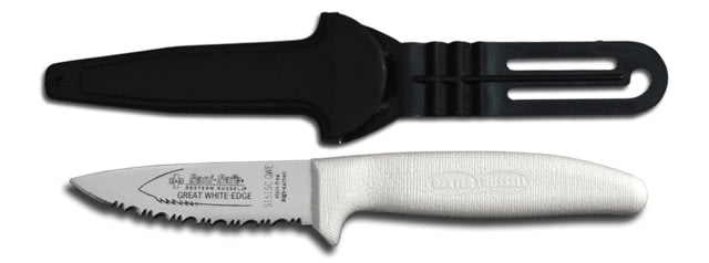 Dexter Russell Sani-Safe 3in Dexsteel Blade Utility Net Knife With Sheath White Handle S151SC-GWE w/sheath - Dexter Russell