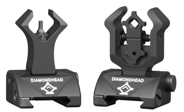 EDEMO Diamondhead Integrated Sighting System Top Mounted Deployable Front and Rear Sight AR-15 M3 Black  EDEMO1 - Diamondhead