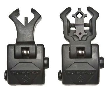 EDEMO Diamondhead Polymer Diamond Integrated Sigting System With Nitbrite Top Mounted Deployable Front and Rear Sight Black  EDEMO1 - Diamondhead