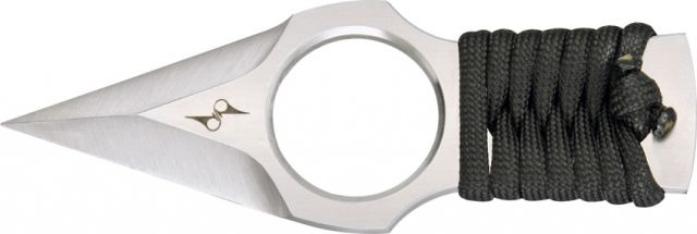Dirk Pinkerton Custom Broad Fixed Blade Knife 1.625in Double Edged Dagger Black Cord Wrapped Handle - Dirk Pinkerton