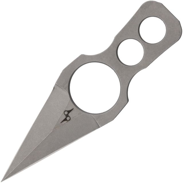 Dirk Pinkerton Custom Broad Head Neck Knife Fixed Blade Knife 2.125in 154CM Steel Double Edge Dagger Stonewash - Dirk Pinkerton