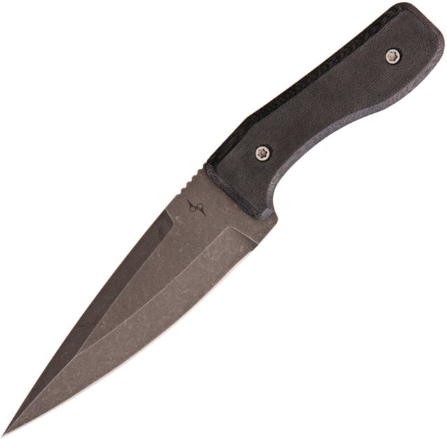 Dirk Pinkerton Custom Fixed Blade Knife 4.75in D2 Tool Steel Black Canvas Micarta Handle - Dirk Pinkerton