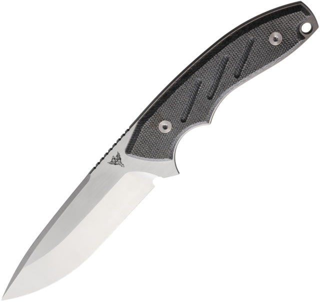 Dirty Bird Knives Chingaso Fixed Blade Black Knife 8.5in Overall 4in Satin 154CM Blade Black Canvas Micarta Handle Kydex Sheath - Dirty Bird Knives