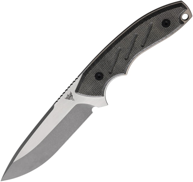 Dirty Bird Knives Chingaso Fixed Blade Black SW Knife 8.5in Overall 4in Stonewash/Satin 154CM Blade Black Canvas Micarta Handle Kydex Sheath - Dirty Bird Knives