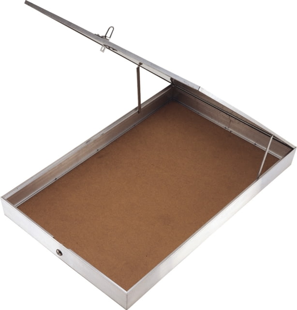 Displays Aluminum Display Case One Piece Aluminum Frame With Tempered Glass Top Measures 22in X 34in X 3 1/4in Full Length Piano Hinge Opens From End