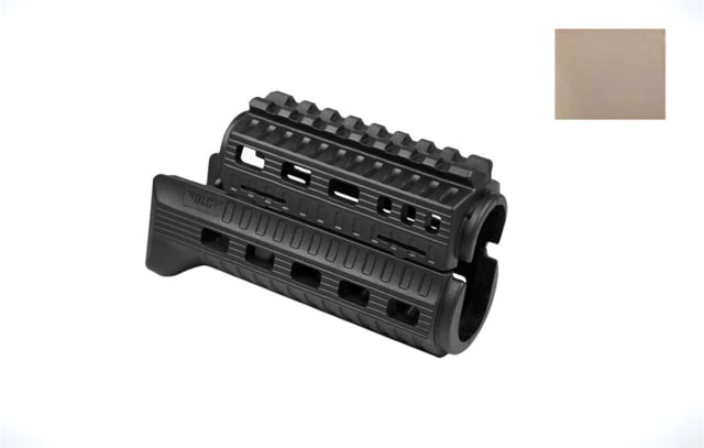 DLG Tactical AK 74-SU Krinkoff Handguard w/Top/Bottom M-Lok/Picatinny Rail Tan - Dlg Tactical