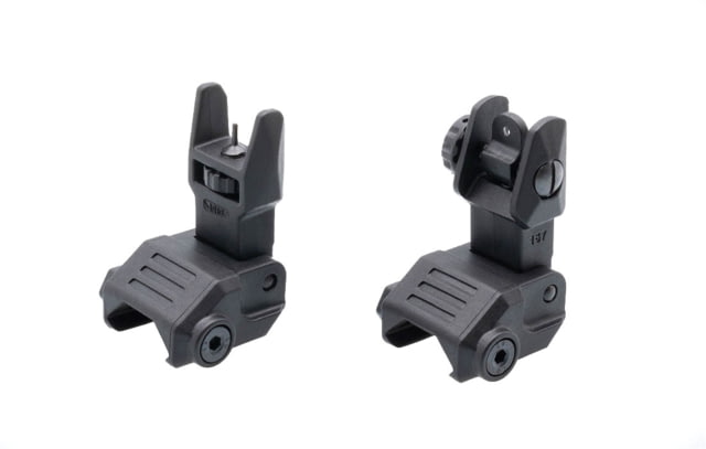 DLG Tactical High Profile Sight Set Black - Dlg Tactical