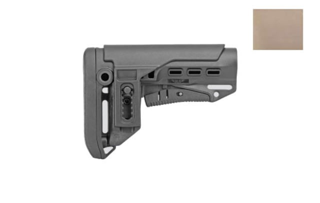 DLG Tactical TBS Compact Buttstock w/ CCP 56/51 Commercial Spec Tan - Dlg Tactical