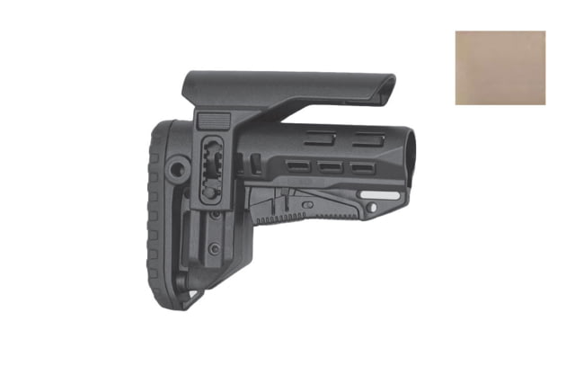 DLG Tactical TBS Compact Buttstock w/ CCP Mil Spec Tan - Dlg Tactical