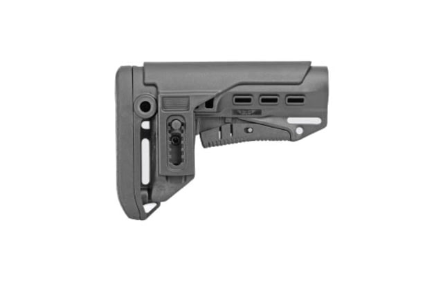 DLG Tactical TBS Compact Buttstock w/ PCP Commercial Spec Black - Dlg Tactical