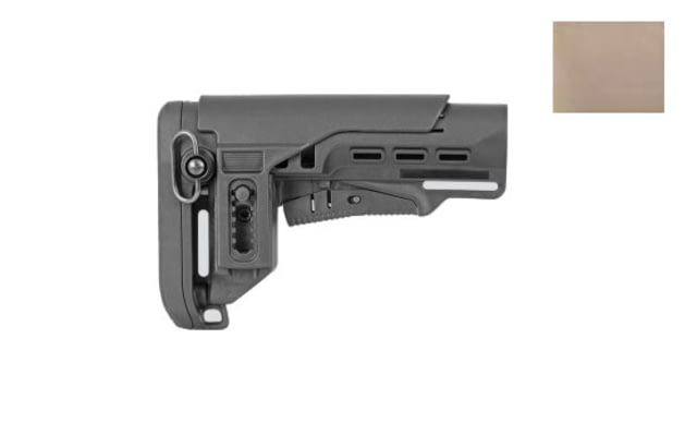 DLG Tactical TBS Tactical Buttstock w/ CCP Mil Spec Tan