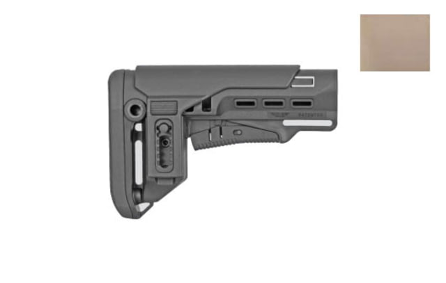 DLG Tactical TBS Tactical Buttstock w/ PCP Commercial Spec Tan - Dlg Tactical