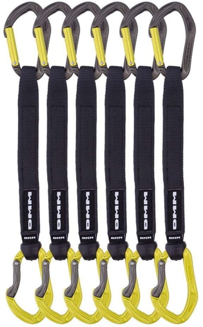 Dmm DMM Alpha Sport Quickdraw 6 Pack Titanium/Lime 25 cm - $279.99 at Optics Planet