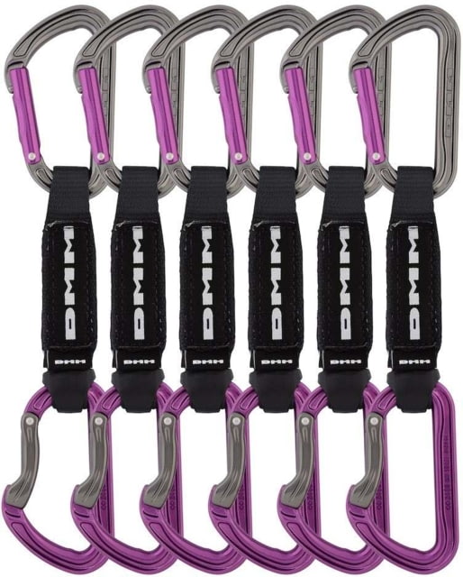 Dmm DMM Shadow Quickdraw Pack of 7 Titanium/Purple 12cm - $233.99 at Optics Planet