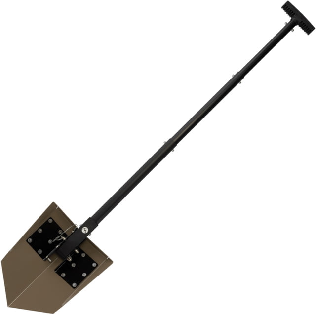 DMOS Delta Shovel 24in x 11in x 2.75in 14 Gauge Cold-Rolled Steel Blade Flat Dark Earth - Dmos