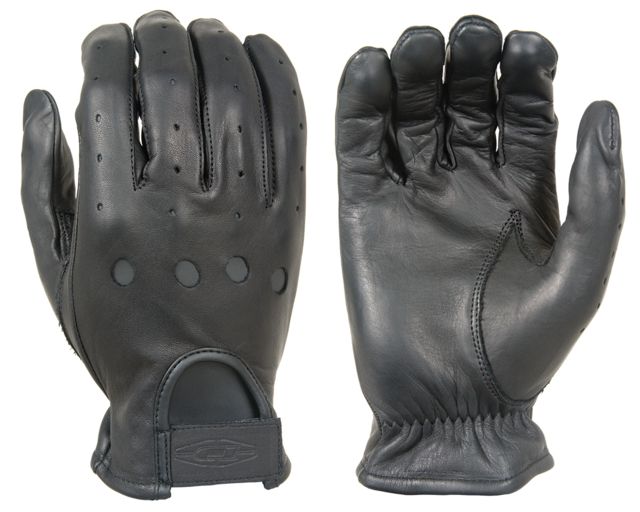 Damascus D22 Leather Driving Gloves Full-Finger Unlined Medium Black - Damascus Protective Gear