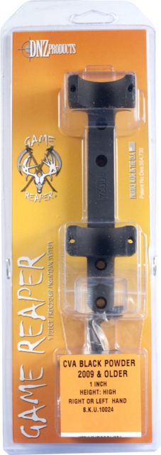 DNZ Products Game Reaper Scope Mount - CVA Black Powder Rifles High Ring 1 in Tube Black Matte - Dnz Products