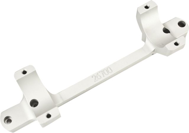 DNZ Products Game Reaper Scope Mount - Remington 700 Long Action Low Ring 0 MOA 30 mm Tube Silver - Dnz Products