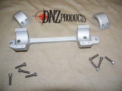 DNZ Products Game Reaper Scope Mount - Remington 700 Long Action Low Ring 0 MOA Hand 1 in Tube Silver - Dnz Products
