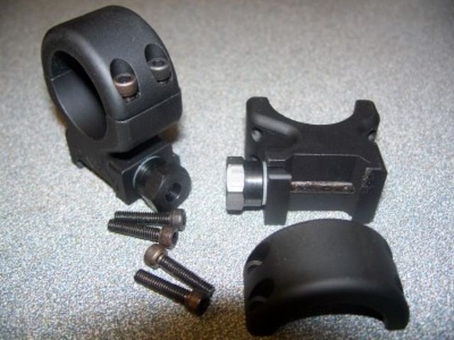 DNZ Products Freedom Reaper Scope Mount - 2 x Picantinny Rail 1 in Tube Extra High Ring Black Matte - Dnz Products