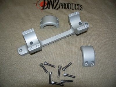 DNZ Products Game Reaper Scope Mount - Remington 700 Short Action Medium Ring 0 MOA Hand 1 in Tube Silver - Dnz Products