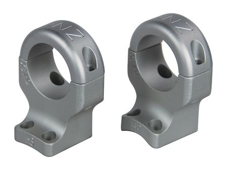 DNZ Products Hunt Masters Two Piece Mounts - Browning X-Bolt High Ring 1 in Tube 4 Screws Silver