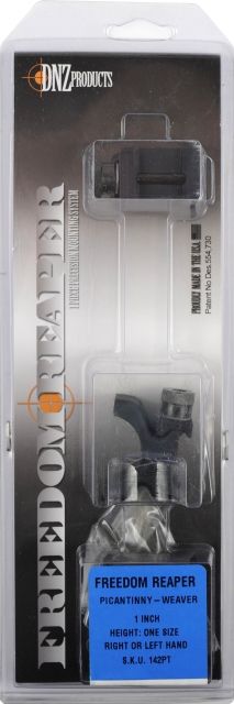 DNZ Products Freedom Reaper Scope Mount - 2 x Picantinny Rail 1 in Tube Medium Ring Black Matte - Dnz Products