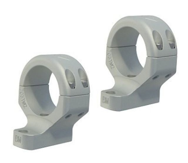 DNZ Products Hunt Masters Scope Mount - Howa 1500 Remigton 700/721/722/725 Ambidextrous Hand Extra Low Ring 1 in Tube Silver - Dnz Products