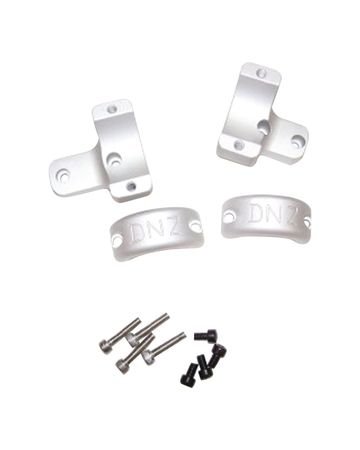 DNZ Products Hunt Masters Two Piece Mounts - Howa/Mossberg/Remington 700 Medium Ring 1 in Tube 2 Screws Silver - DNZ