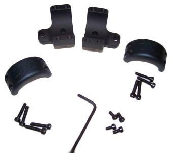 DNZ Products Hunt Masters Two Piece Mounts - Marlin XL7/XS7/Winchester 70 High Ring 1 in Tube 4 Screws Black Matte - Dnz Products